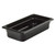 Cambro 32HP110 2 1/2" Deep Black Plastic 1/3 Size H-Pan High Heat Hot Food Pan - 6/Case