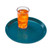Cambro 1100414 11" Dia. Teal Round Fiberglass Serving Camtray - 12/Case