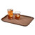Cambro PT1014167 10.56" x 13.63" Polypropylene Brown Rectangular Polytread Tray - 24/Case
