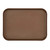 Cambro PT1014167 10.56" x 13.63" Polypropylene Brown Rectangular Polytread Tray - 24/Case
