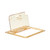 Cambro 20HPLN150 1/2 Size Amber High Heat H-Pan FlipLid Food Pan Cover - 6/Case