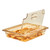 Cambro 20HPLN150 1/2 Size Amber High Heat H-Pan FlipLid Food Pan Cover - 6/Case