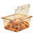 Cambro 20HPLN150 1/2 Size Amber High Heat H-Pan FlipLid Food Pan Cover - 6/Case