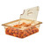 Cambro 20HPLN150 1/2 Size Amber High Heat H-Pan FlipLid Food Pan Cover - 6/Case