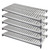 Cambro CBSK2142V5580 42" W x 21" D Brushed Graphite Polypropylene Vented Camshelving Basics Plus Shelf Plate Kit