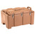 Cambro 100MPC157 40 Qt. Coffee Beige Polyethylene Top Loading Full Size CamCarrier