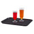 Cambro PT1014110 10.56" x 13.63" Polypropylene Black Rectangular Polytread Tray - 24/Case