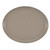 Cambro 2700199 26.88" x 22" Taupe High-Impact Fiberglass Oval Camtray - 6/Case
