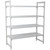 Cambro CPU183072V4480 30" W x 18" D x 72" H Speckled Gray 4 Shelves Vented Camshelving Premium Starter Unit