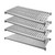 Cambro CBSK1842VS4580 42" W x 18" D Brushed Graphite Polypropylene Solid and Vented Camshelving Basics Plus Shelf Plate Kit