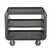 Cambro SC337S615 41.50" W x 37.10" H x 23.80" D Charcoal Gray Polyethylene Ribbed Shelves Service Cart Pro
