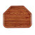 Cambro 1418TR304 14" x 18" Trapezoid Fiberglass Country Oak Camtray - 12/Case