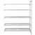Cambro CPA247284V5PKG 72" W x 24" D x 84" H Speckled Gray 5 Shelves Vented Camshelving Premium Add-On Unit