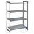 Cambro CBU214272VS4580 42" W x 21" D x 72" H Soft Gray 4 Shelves Vented and Solid Camshelving Basics Plus Starter Unit