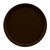 Cambro 1550116 16" Dia. Round Fiberglass Brazil Brown Serving Camtray - 12/Case