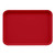 Cambro 1622221 16" x 22" Rectangular Fiberglass Ever Red Camtray - 12/Case