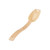 Cambro SPO8CW133 0.5 Oz. Beige Polycarbonate Hanging Hole Solid Salad Spoon - 12/Case