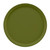 Cambro 1550428 16" Dia. Round Fiberglass Olive Green Serving Camtray - 12/Case