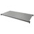 Cambro CBSK2442S1580 42" W x 24" D Brushed Graphite Polypropylene Solid Camshelving Basics Plus Shelf Plate Kit