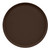 Cambro 1950116 19.5" Brazil Brown Fiberglass Round Serving Camtray - 12/Case