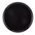 Cambro 1600110 16" Dia. Round Fiberglass Black Serving Camtray - 12/Case