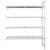 Cambro CPA215484V4PKG 54" W x 21" D x 84" H Speckled Gray 4 Shelves Vented Camshelving Premium Add-On Unit