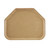 Cambro 1418TR514 14" x 18" Trapezoid Fiberglass Earthen Gold Camtray - 12/Case