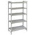Cambro CPU186084S5PKG 60" W x 18" D x 84" H Speckled Gray Solid 5 Shelves Camshelving Premium Starter Unit