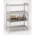 Cambro CSSC244818000 25-1/4" W x 42-1/2" L x 18" H Stainless Steel Side Hinged Camshelving Security Cage