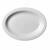Cambro 120CWP148 12" White Polycarbonate Oval Camweare Platter - 24/Case