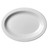 Cambro 120CWP148 12" White Polycarbonate Oval Camweare Platter - 24/Case