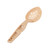 Cambro SPOP11CW133 11" Beige Polycarbonate Notched Back Hanging Hole Perforated Deli Spoon - 12/Case