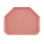 Cambro 1418TR409 14" x 18" Trapezoid Fiberglass Blush Camtray - 12/Case