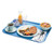 Cambro 1520518 15" x 20.25" Rectangular Fiberglass Robin Egg Blue Camtray - 12/Case