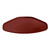 Cambro 1520TR501 14.56" x 19.5" Trapezoid Fiberglass Real Rust Camtray - 12/Case