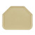 Cambro 1418TR537 14" x 18" Trapezoid Fiberglass Cameo Yellow Camtray - 12/Case