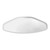 Cambro 1520TR148 14.56" x 19.5" Trapezoid Fiberglass White Camtray - 12/Case