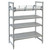 Cambro CPR2154151 54" W x 21" D Soft Gray Polypropylene Camshelving Premium Full Shelf Rail Kit