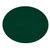 Cambro 2700119 26.88" x 22" Sherwood Green High-Impact Fiberglass Oval Camtray - 6/Case