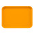 Cambro 1622504 16" x 22" Rectangular Fiberglass Mustard Camtray - 12/Case