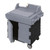 Cambro KWS40426 40.56" x 33" x 45.50" Black Base with Granite Gray Top and Doors Polyethylene Utility Station Mobile Modular Enclosed Base with Storage CamKiosk Counter/Work Station