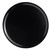 Cambro 900110 9" Dia. Round Black Fiberglass Serving Camtray - 12/Case