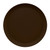 Cambro 1300116 13" Dia. Brazil Brown Round Fiberglass Serving Camtray - 12/Case