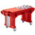 Cambro VBRT5158 69"L x 27"W x 36.25"H Hot Red Polyethylene 5 Ft. Unit Cold Food Versa Food Bar Work Table