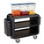 Cambro SC337S110 41.50" W x 37.10" H x 23.80" D Black Polyethylene Ribbed Shelves Service Cart Pro