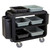 Cambro SC337S110 41.50" W x 37.10" H x 23.80" D Black Polyethylene Ribbed Shelves Service Cart Pro