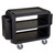 Cambro SC337S110 41.50" W x 37.10" H x 23.80" D Black Polyethylene Ribbed Shelves Service Cart Pro