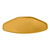 Cambro 1520TR171 14.56" x 19.5" Trapezoid Fiberglass Tuscan Gold Camtray - 12/Case