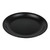 Cambro 55CWNR110 5.5" Dia. Black Polycarbonate Round Narrow Rim - 48/Case