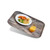 Cambro 1216DCET825 16.33" W x 0.75" H x 12" D Dark Oak EpicTread Surface Fiberglass Rectangular Decor Series Camtray - 12/Case